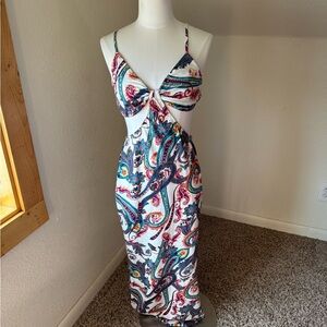 SHEIN Colorful Paisley Maxi Dress